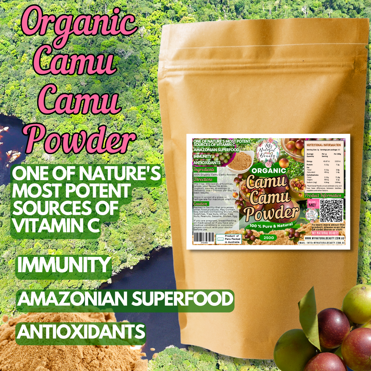 Organic camu outlet camu powder