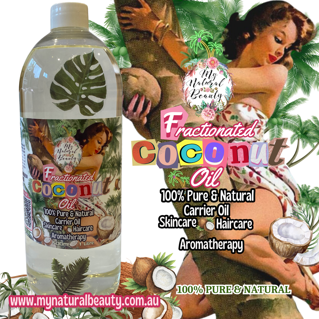 Fractionated Coconut Oil- 1 Litre 100% Pure and Natural Carrier Oil Premium Quality  