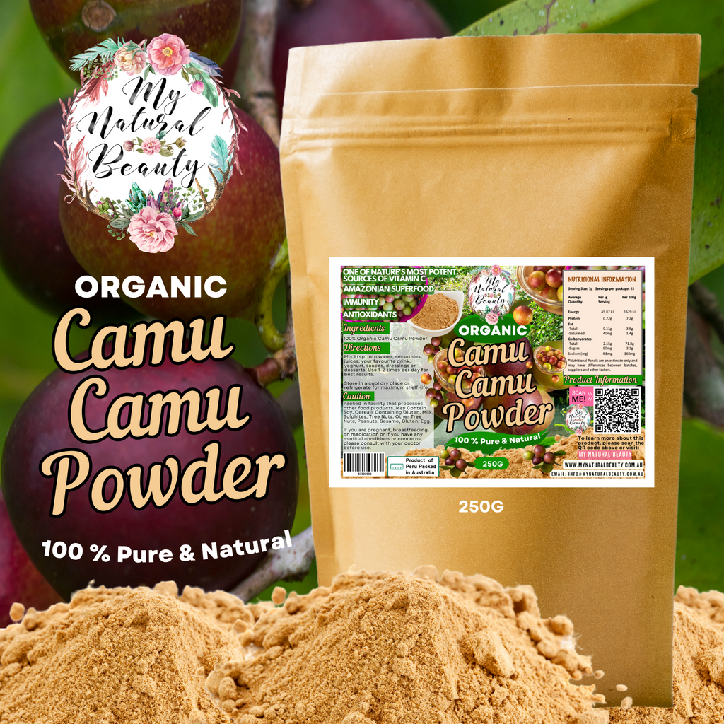 100% PURE CERTIFIED ORGANIC CAMU CAMU POWDER (ACO Certified Organic)