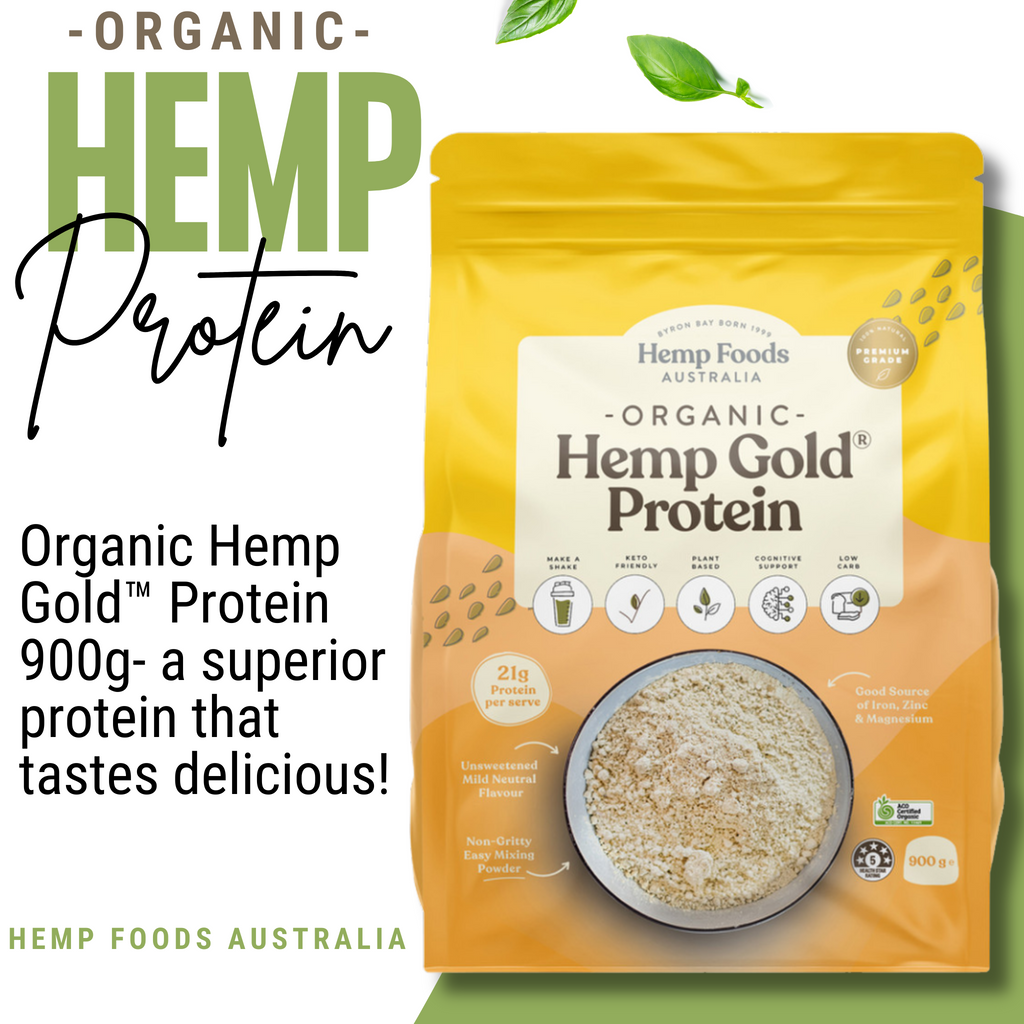 Hemp Foods Australia Organic Hemp Gold Protein 900g