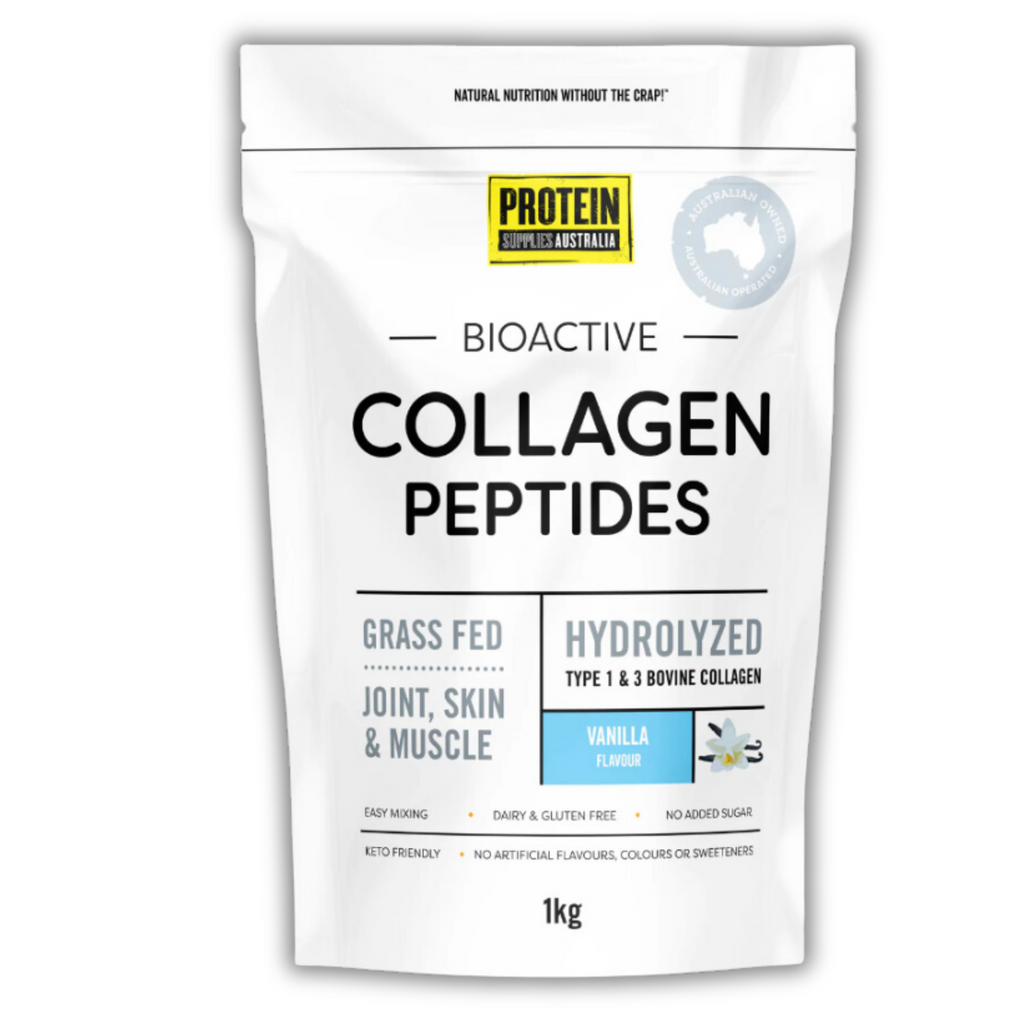 Protein Supplies Australia Bioactive Collagen Peptides Vanilla 1kg