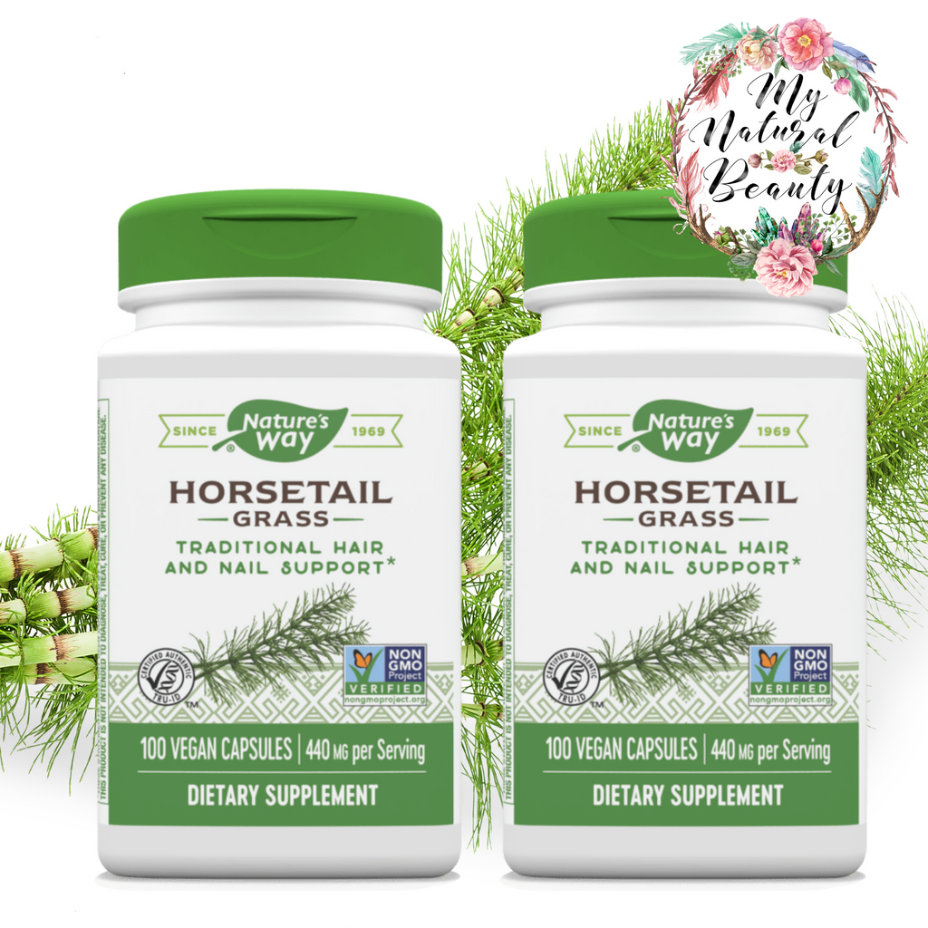 Horsetail Grass- 200 Vegan Capsules (2x 100 capsule jars) TRADITIONAL HAIR AND NAIL SUPPORT*       Nature's Way, Horsetail Grass, 440 mg, 100 Vegan Capsules per jar (you receive 2 jars)