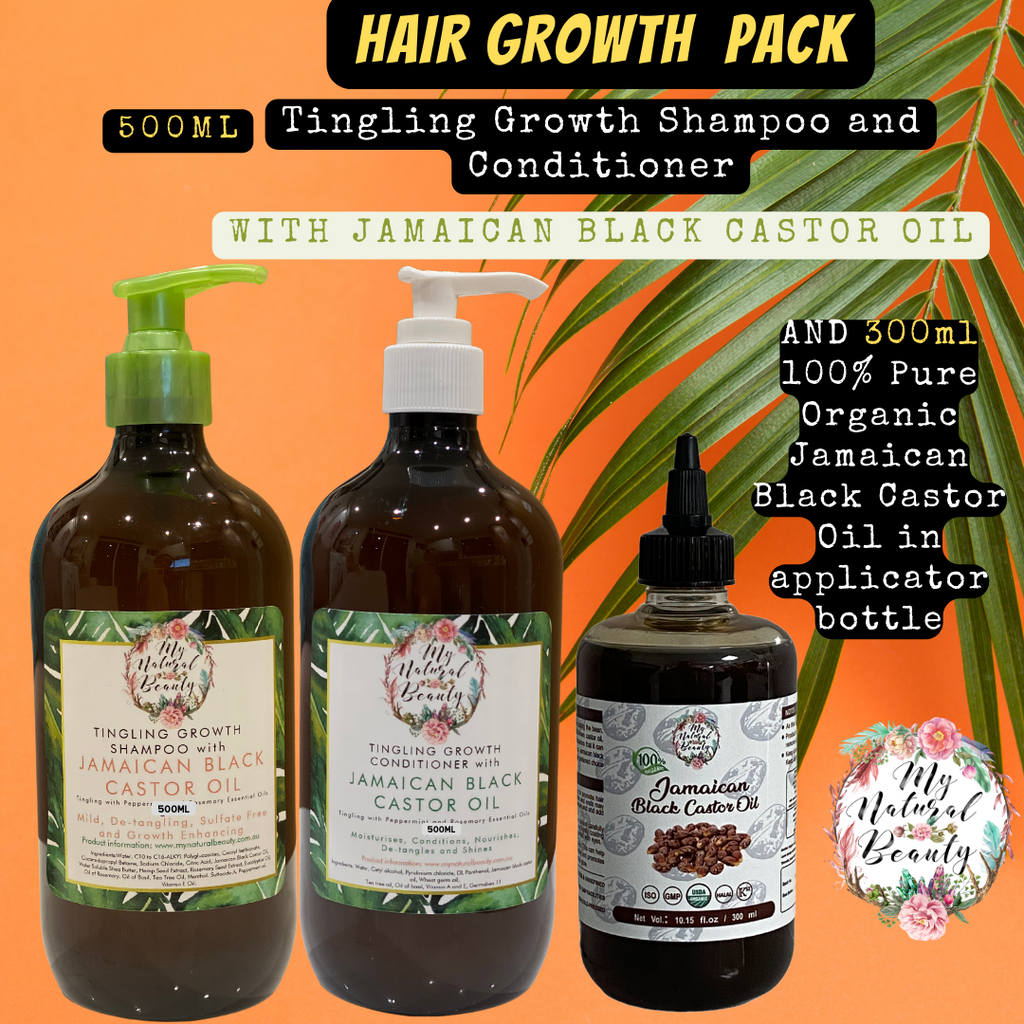 Hair Growth Shampoo and Conditioner. Hair Growth Hair Products. Natural Hair growth products Australia. Buy Jamaican Black Castor Oil Australia.