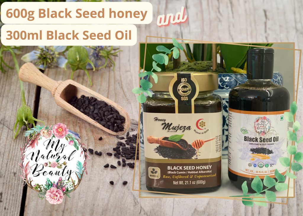 Black Seed Honey- 600g and Black Seed Oil 300ml- Immune Health