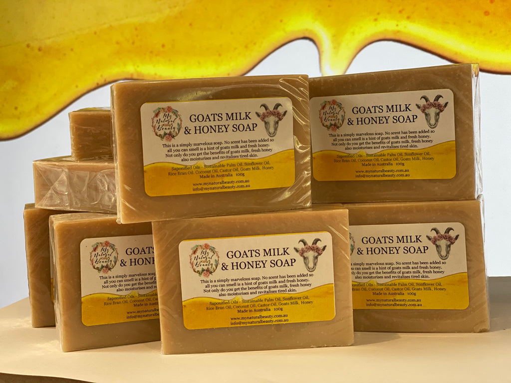 Buy natural goats milk and honey soap Australia