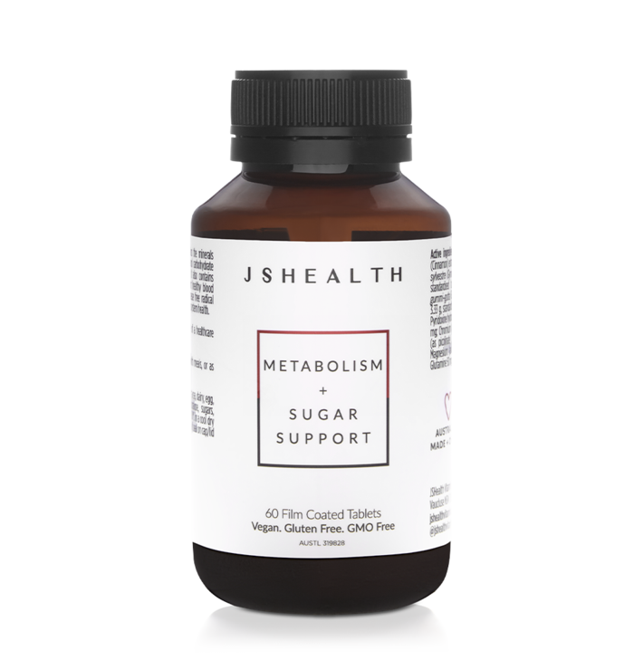 JS HealthMETABOLISM + SUGAR SUPPORT FORMULA - 60 TABLETS Supports the metabolism of glucose, carbohydrates, lipids, proteins, and manages sugar cravings.